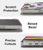 iPhone 14 Case | Fusion Design - Purple Rose - Scratch Protection Raised Bezel. Precise Cutouts.