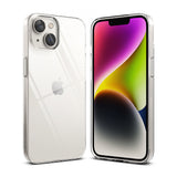 iPhone 14 Case | Slim - Clear iPhone 14 cases floating against a white background with a Ringke logo in the corner.