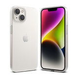 iPhone 14 Case | Slim - Clear iPhone 14 cases floating against a white background with a Ringke logo in the corner.