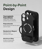 iPhone 15 Pro Max Case | Alles - Point-By Point Design. Highly elastic material that provides superior protection with Thermoplastic Polyurethane. Defends against external impact with polycarbonate. Powerful neodymium magnet that leaves zero gaps. Durable and lightweight aluminum-based alloy.