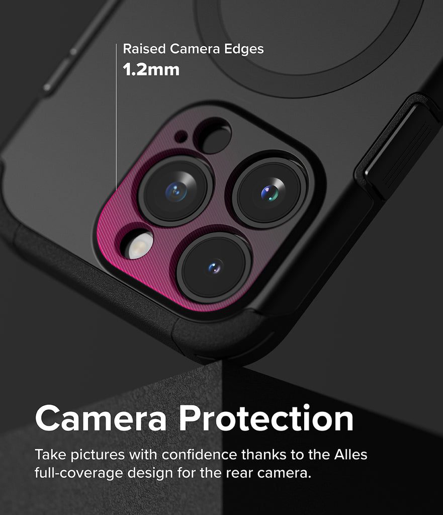 iPhone 15 Pro Max Case | Alles - Camera Protection. Take pictures with confidence thanks to the Alles full-coverage design for the rear camera