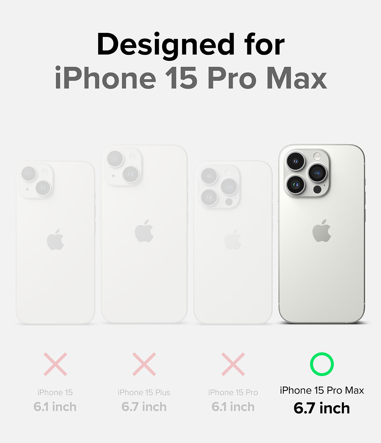 iPhone 15 Pro Max Case | Fusion Bold Matte Black - Designed for iPhone 15 Pro Max