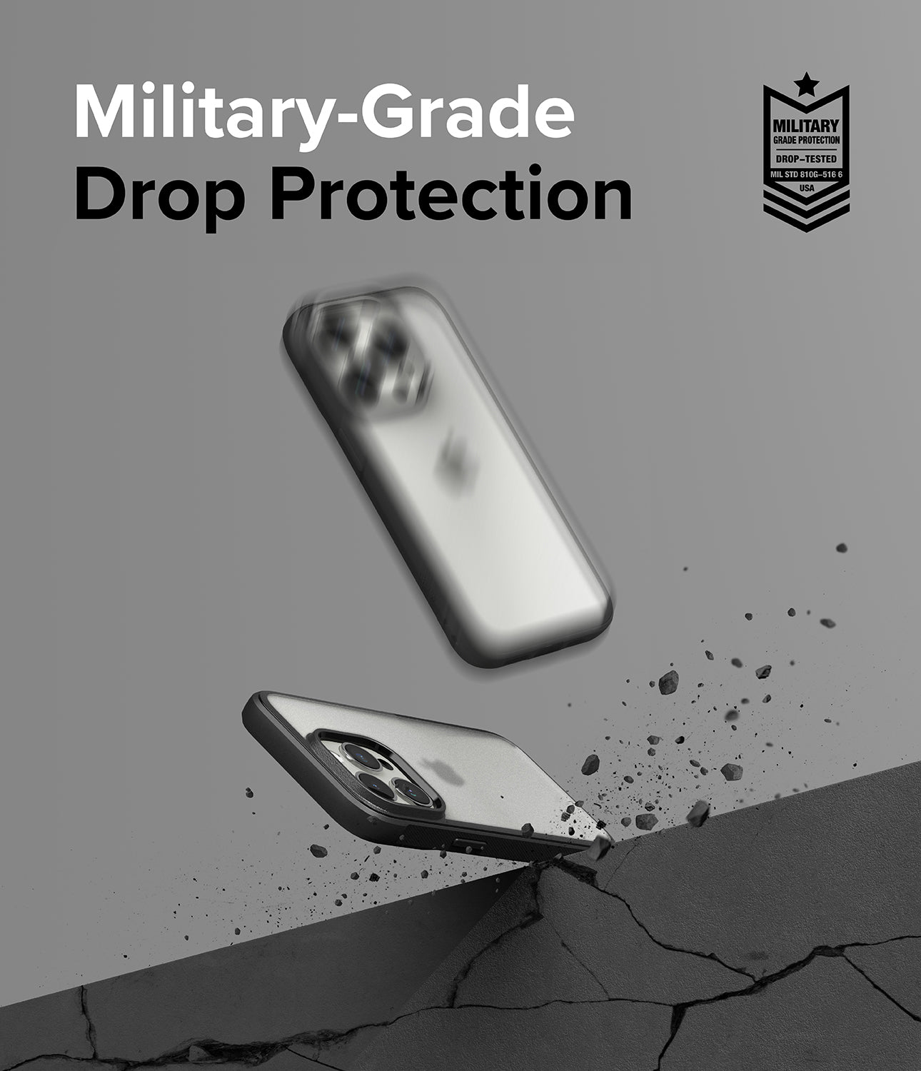 iPhone 15 Pro Max Case | Fusion Bold Matte Black - Military-Grade Drop Protection