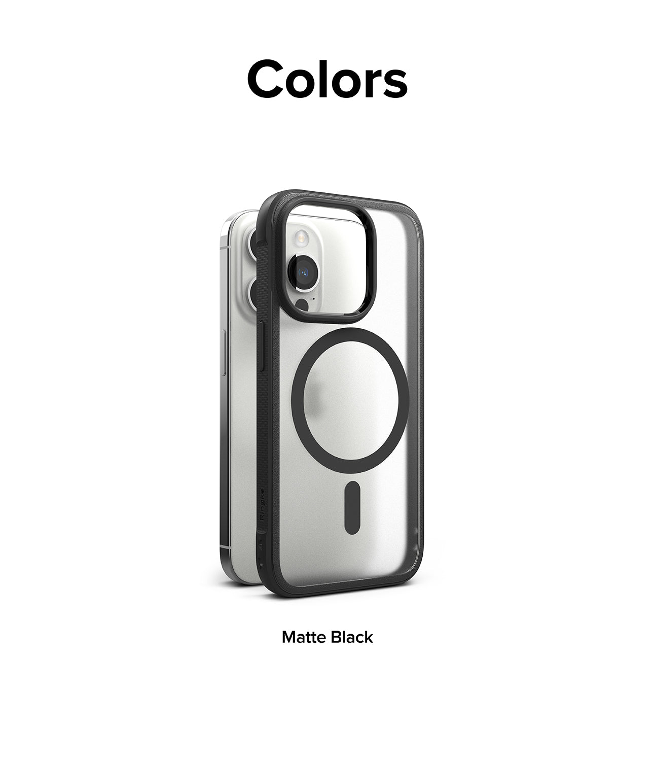 iPhone 15 Pro Max Case | Fusion Bold Magnetic - Colors. Matte Black