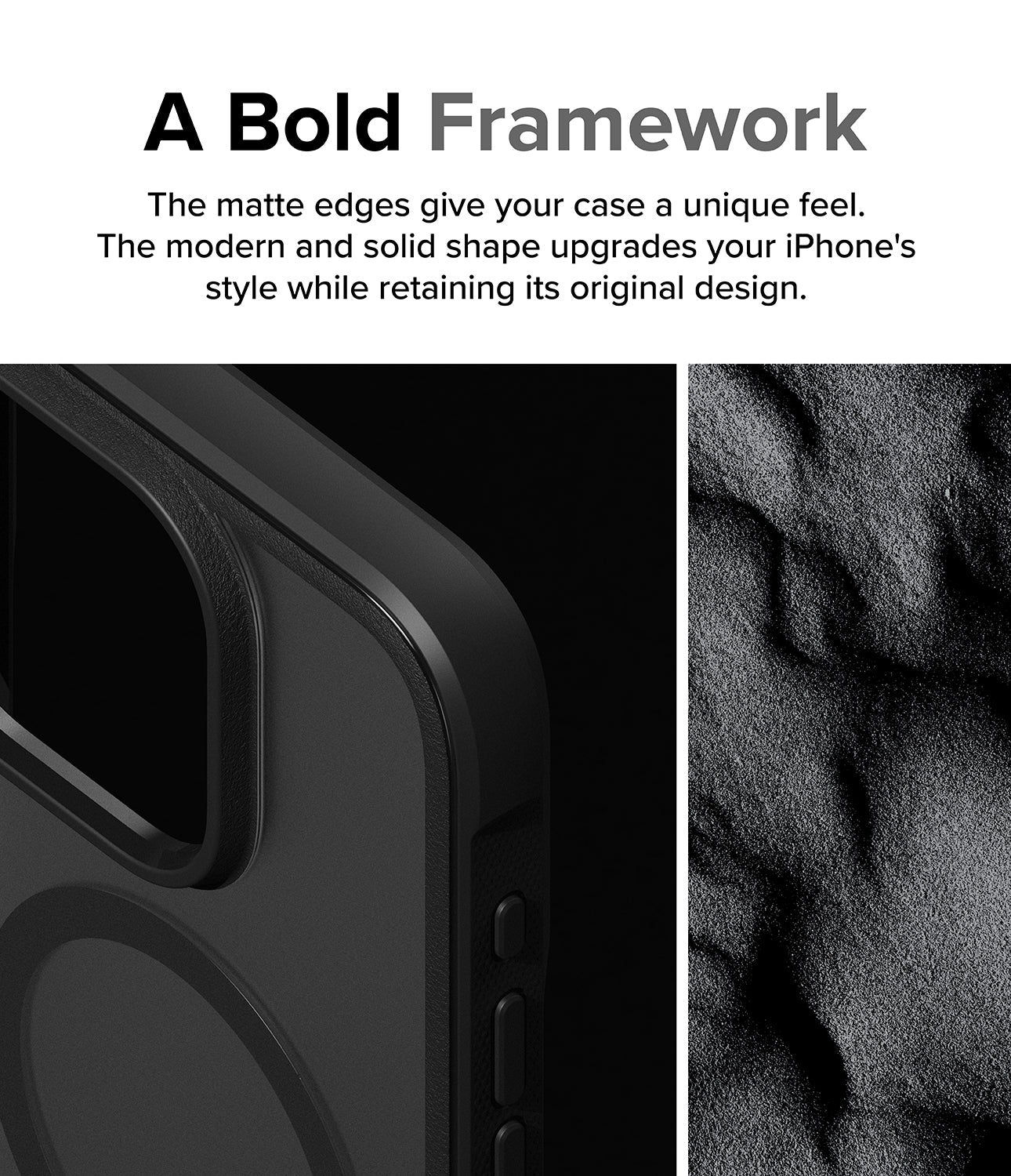 iPhone 15 Pro Max Case | Fusion Bold Magnetic - A Bold Framework. The matte edges give your case a unique feel. The modern and solid shape upgrades your iPhone's style while retaining its original design.