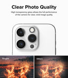 iPhone 15 Pro Max | Camera Protector Glass [2 Pack] - Clear Photo Quality. High transparency glass allows the full performance of the camera for clear, vivid image quality.