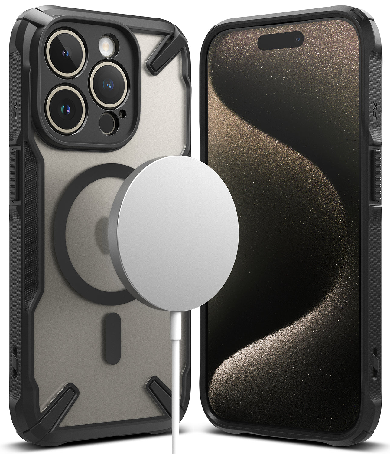 iPhone 15 Pro Max Case | Fusion-X Magnetic Matte Black