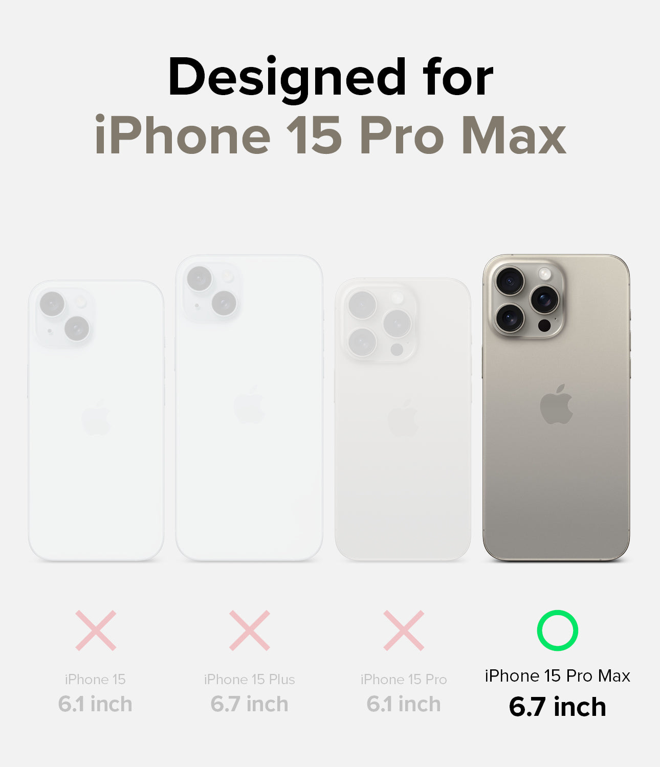 Ốp lưng iPhone 15 Pro Max | Fusion Matte Clear - Được thiết kế cho iPhone 15 Pro Max
