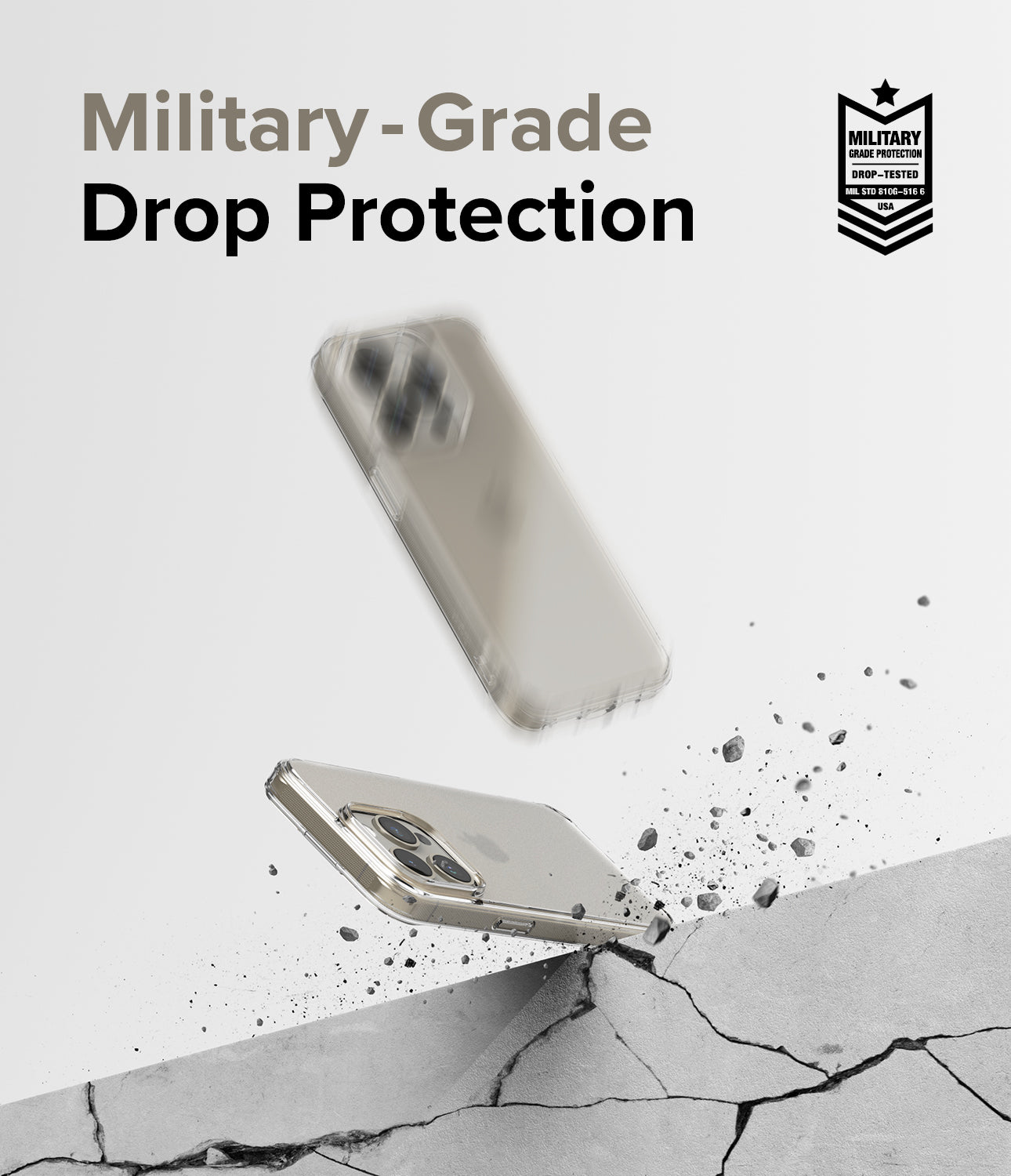 Ốp lưng iPhone 15 Pro Max | Fusion Matte Clear - Bảo vệ chống rơi cấp quân sự