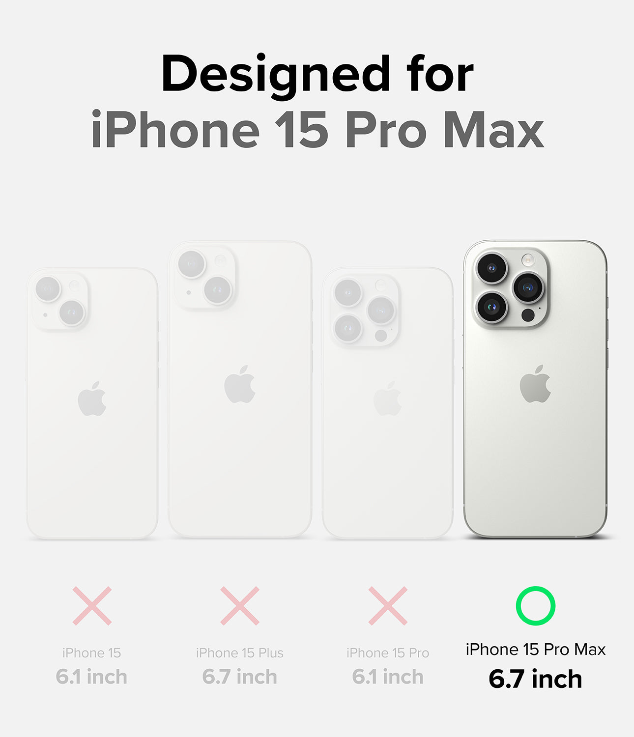 Ốp lưng iPhone 15 Pro Max | Fusion-X Camo Black - Được thiết kế cho iPhone 15 Pro Max.