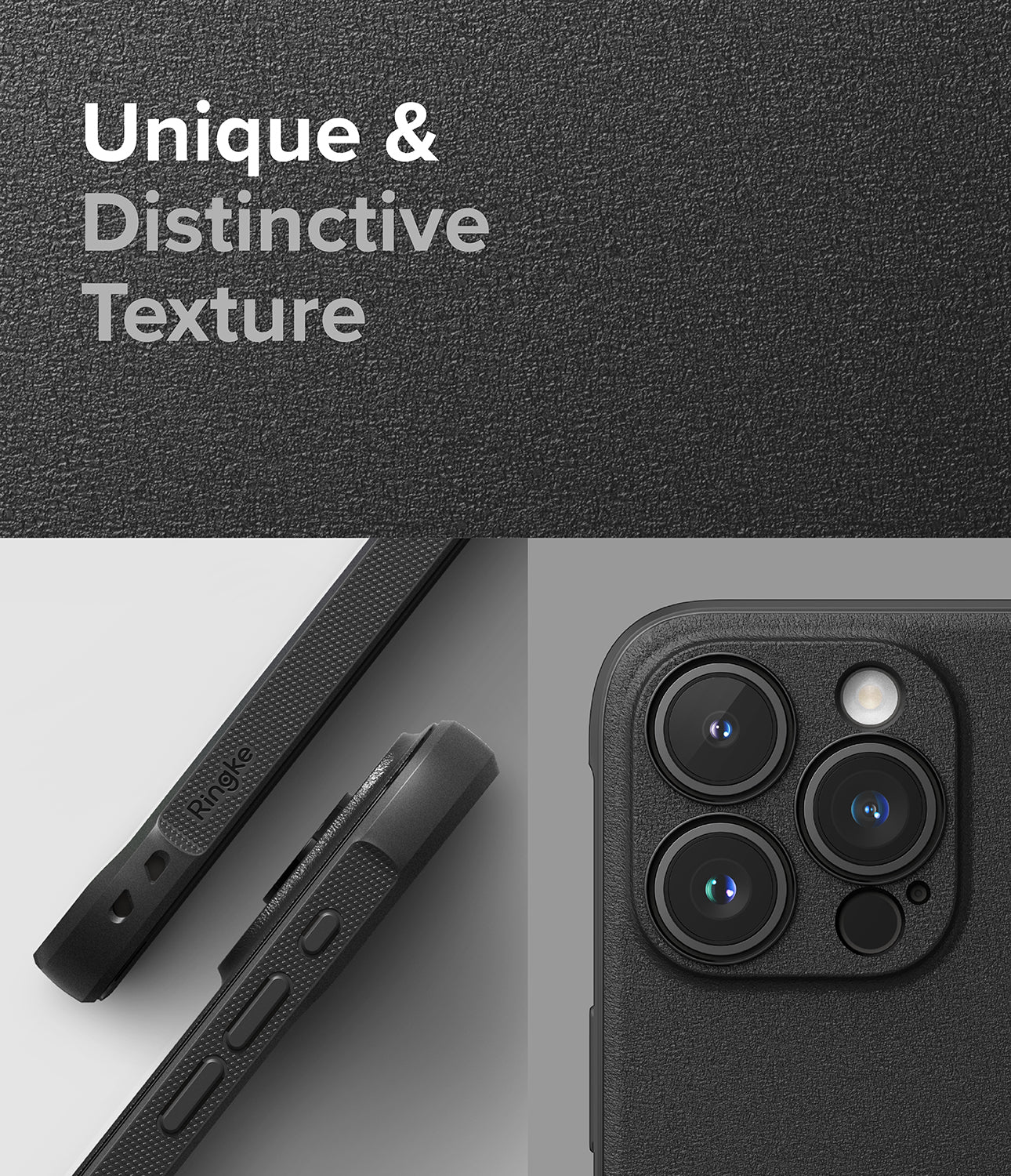 iPhone 15 Pro Max Case | Onyx - Black - Unique and Distinctive Texture