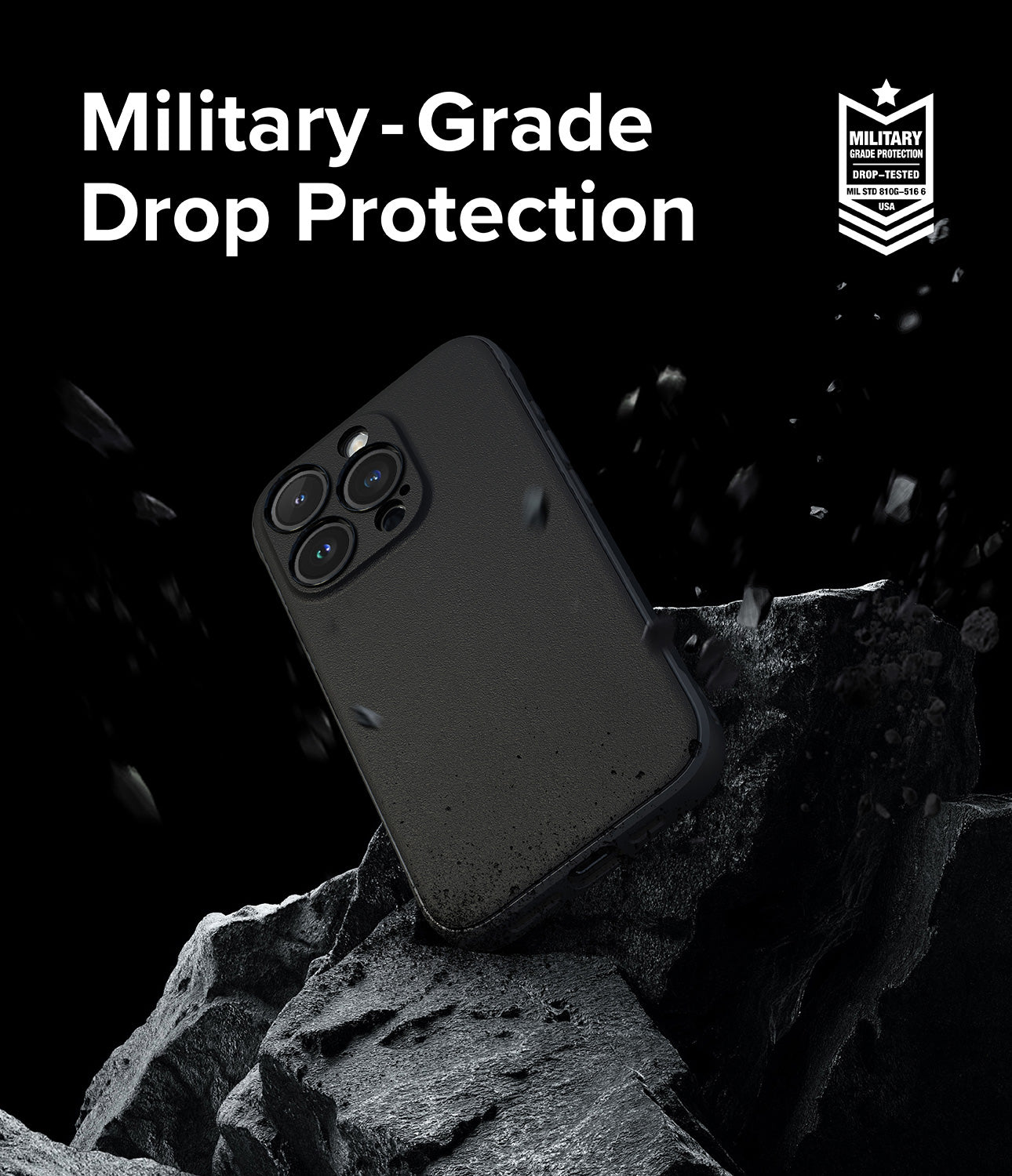 iPhone 15 Pro Max Case | Onyx - Black- Military-Grade Drop Protection