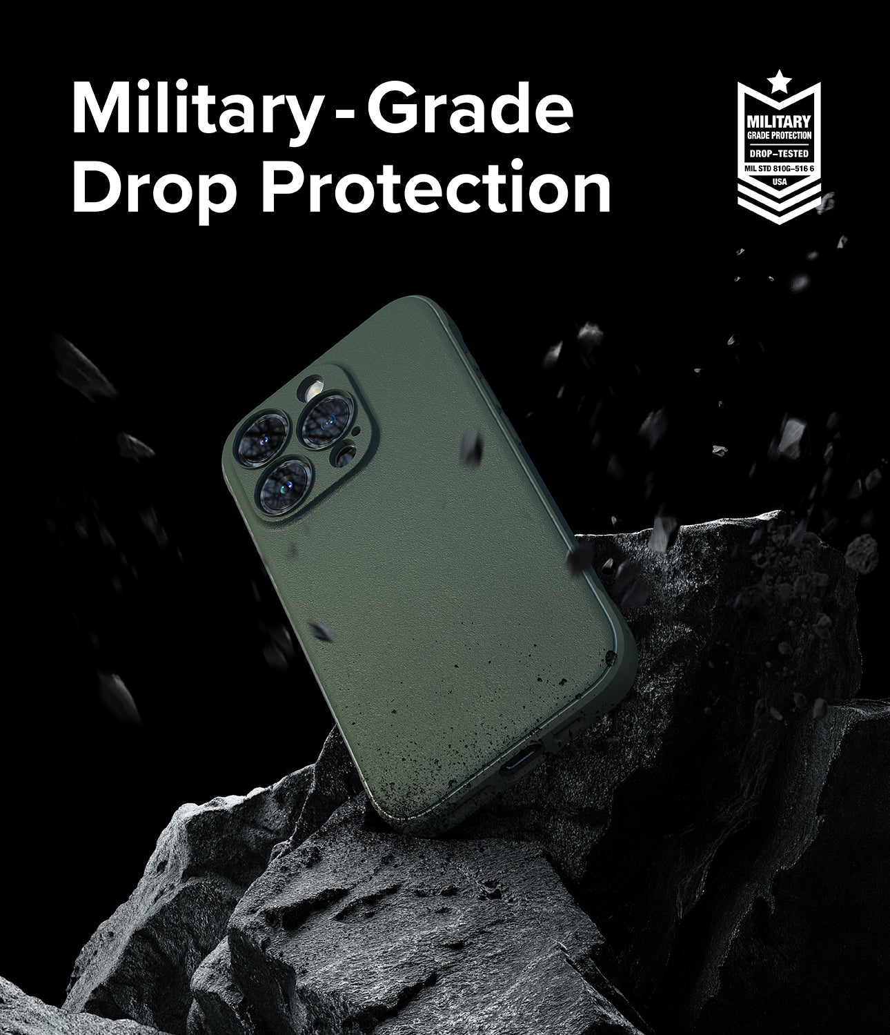 iPhone 15 Pro Max Case | Onyx - Dark Green - Military-Grade Drop Protection