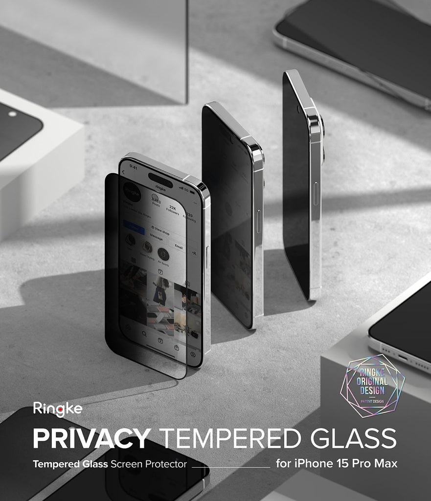 iPhone 15 Pro Max Screen Protector | Privacy Glass