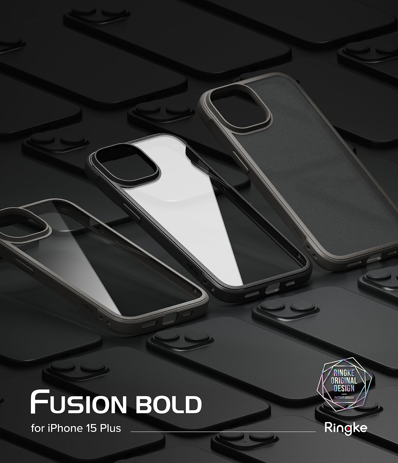 iPhone 15 Plus Case | Fusion Bold - Clear/Black - By Ringke