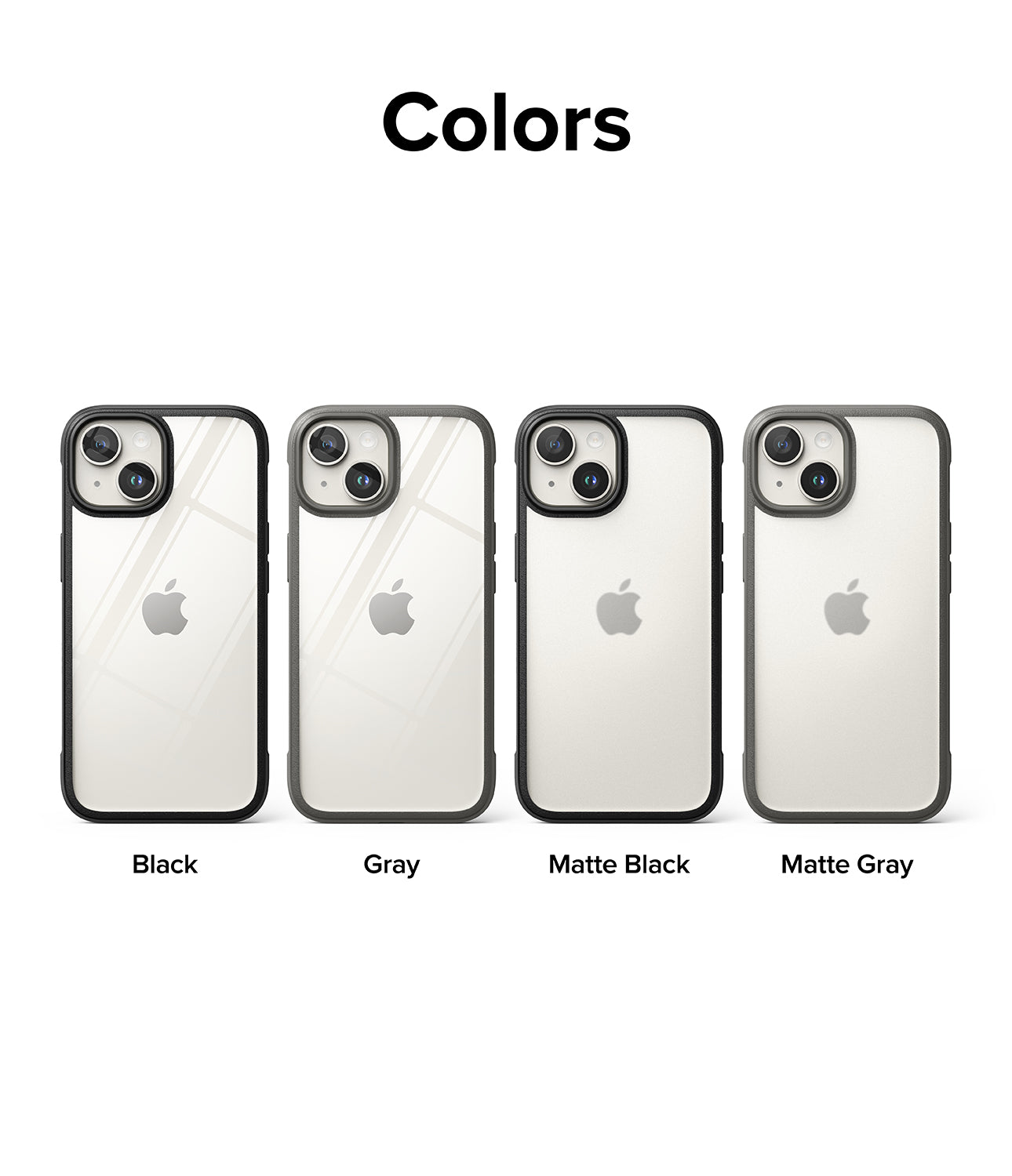 iPhone 15 Plus Case | Fusion Bold - Clear/Black - Colors