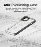 iPhone 15 Plus Case | Fusion Bold - Clear/Gray - Your Everlasting Case. The BOLD evolution of our popular Ringke Fusion. The durable, opaque frames create bold lines for a striking design.