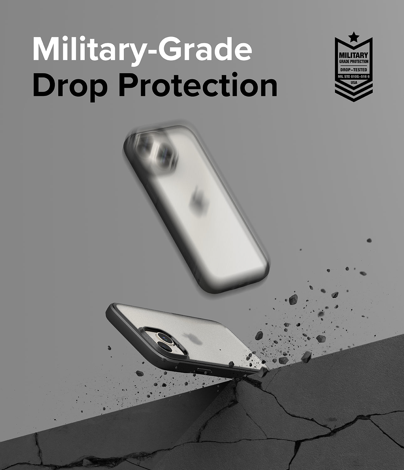 iPhone 15 Plus Case | Fusion Bold - Matte/Black - Military-Grade Drop Protection