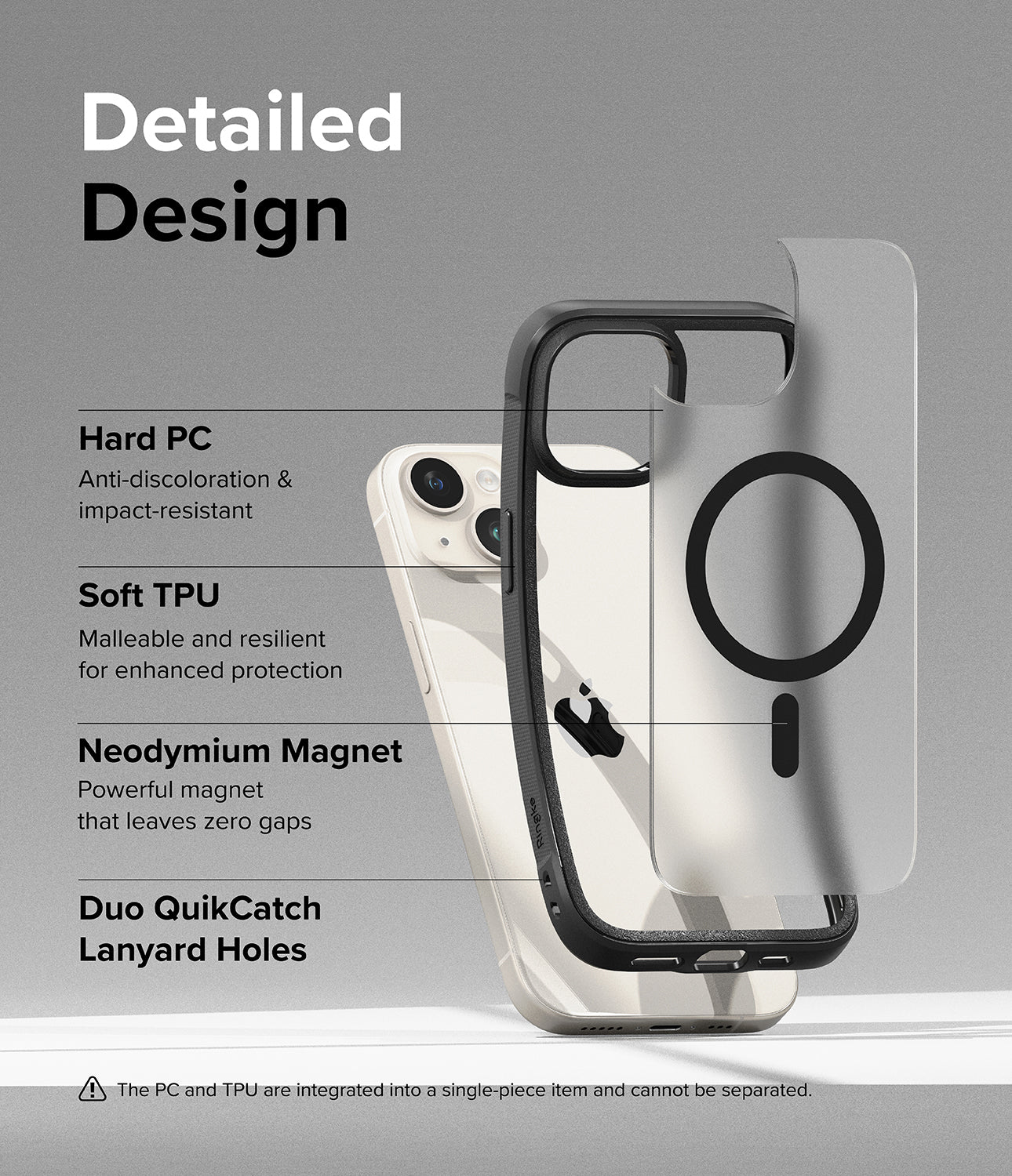 iPhone 15 Plus Case | Fusion Bold Magnetic - Detailed Design. Anti-discoloration and impact-resistant with Hard PC. Malleable and resilient for enhanced protection with soft TPU. Powerful Neodymium Magnet that leaves zero gaps. Duo QuikCatch Lanyard Holes.