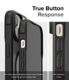 iPhone 15 Plus Case | Fusion Bold Magnetic - True Button Response. The meticulously designed notch-cutout buttons provide a genuine button feel. Fine Aperture Lines.