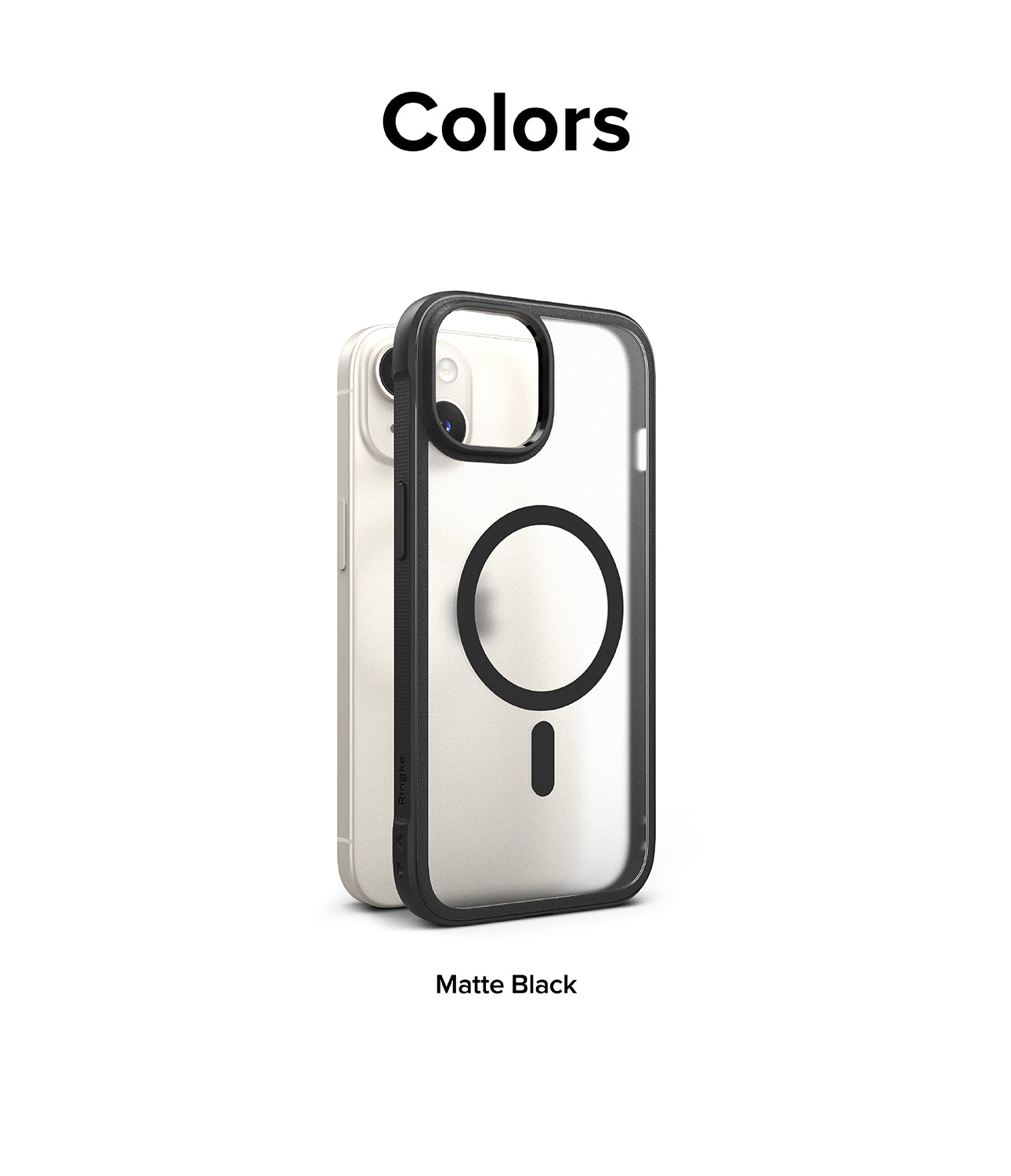 iPhone 15 Plus Case | Fusion Bold Magnetic - Colors (Matte Black)