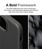 iPhone 15 Plus Case | Fusion Bold - Matte/Gray - A Bold Framework. The matte edges give your case a unique feel. The modern and solid shape upgrades your iPhone's style while retaining its original design.