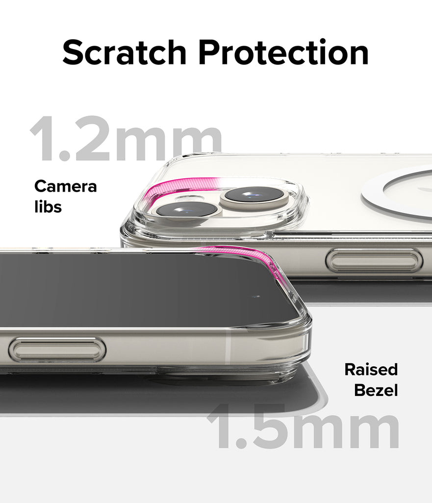 iPhone 15 Plus Case | Fusion Magnetic - Scratch Protection with 1.2mm camera libs and 1.5mm raised bezel.