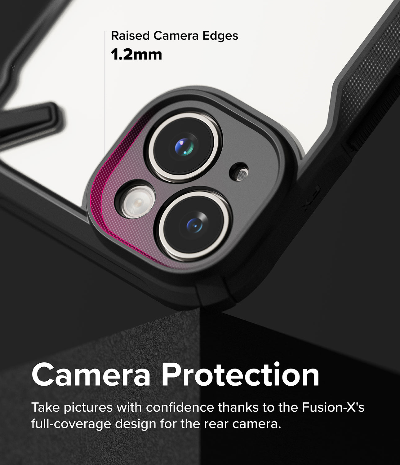 iPhone 15 Plus Case | Fusion-X - Camera Protection. Take pictures with confidence thanks to the Fusion-X's full-coverage design for the rear camera.