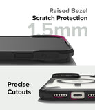iPhone 15 Plus Case | Fusion-X Magnetic Matte Black - Raised Bezel Scratch Protection. Precise Cutouts