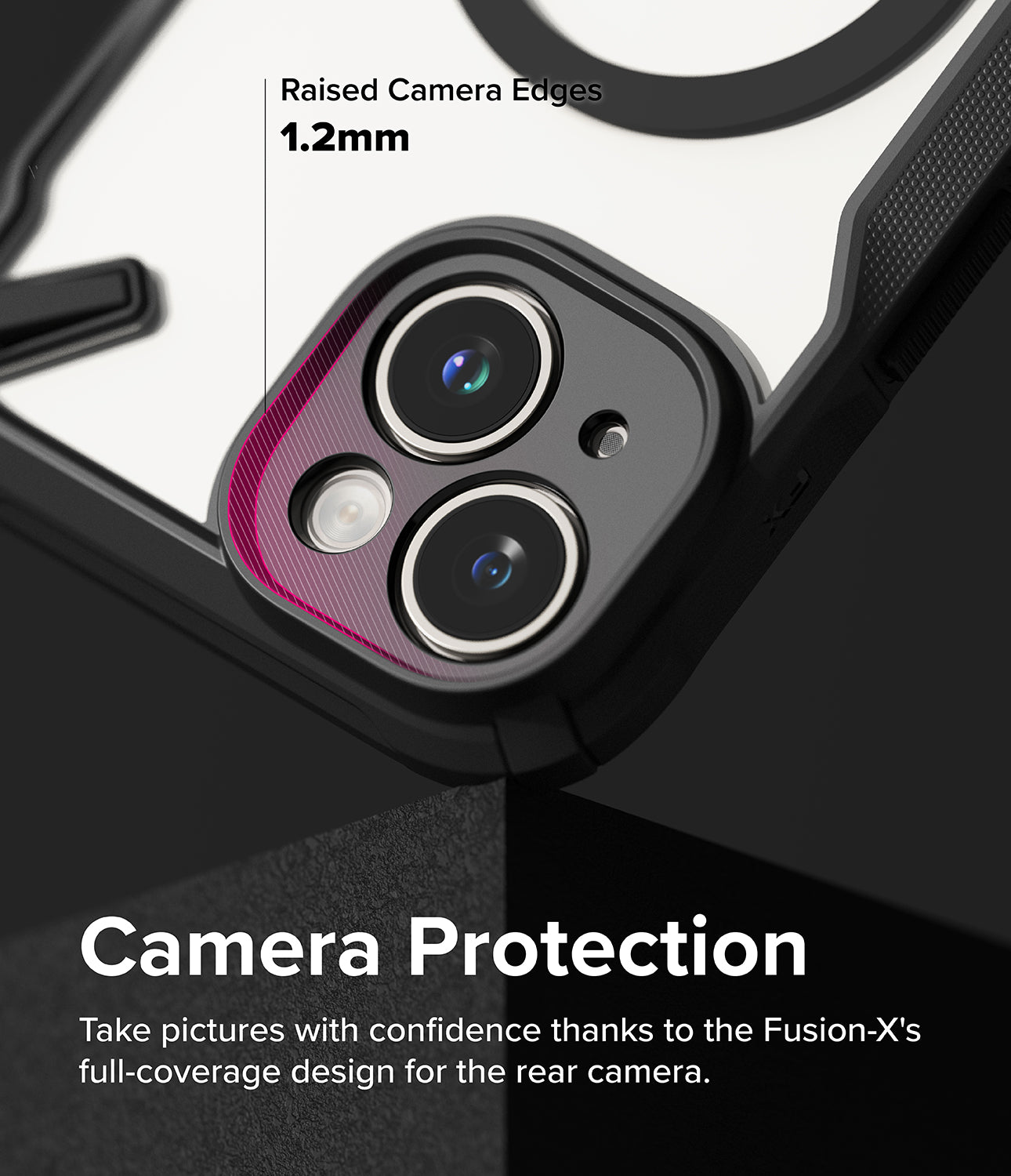 iPhone 15 Plus Case | Fusion-X Magnetic Matte Black - Camera Protection