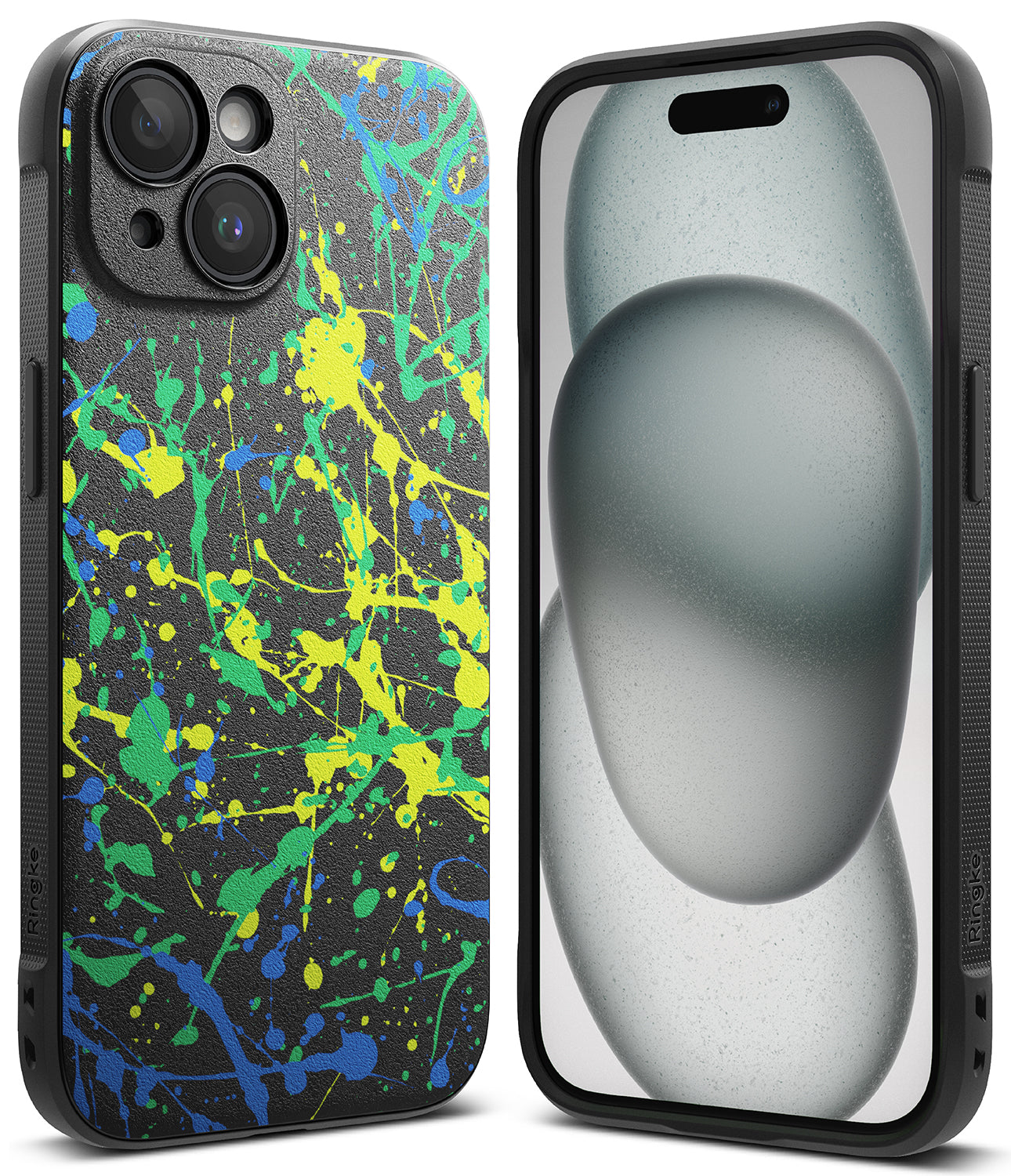 iPhone 15 Plus Case | Onyx Design - Action Painting