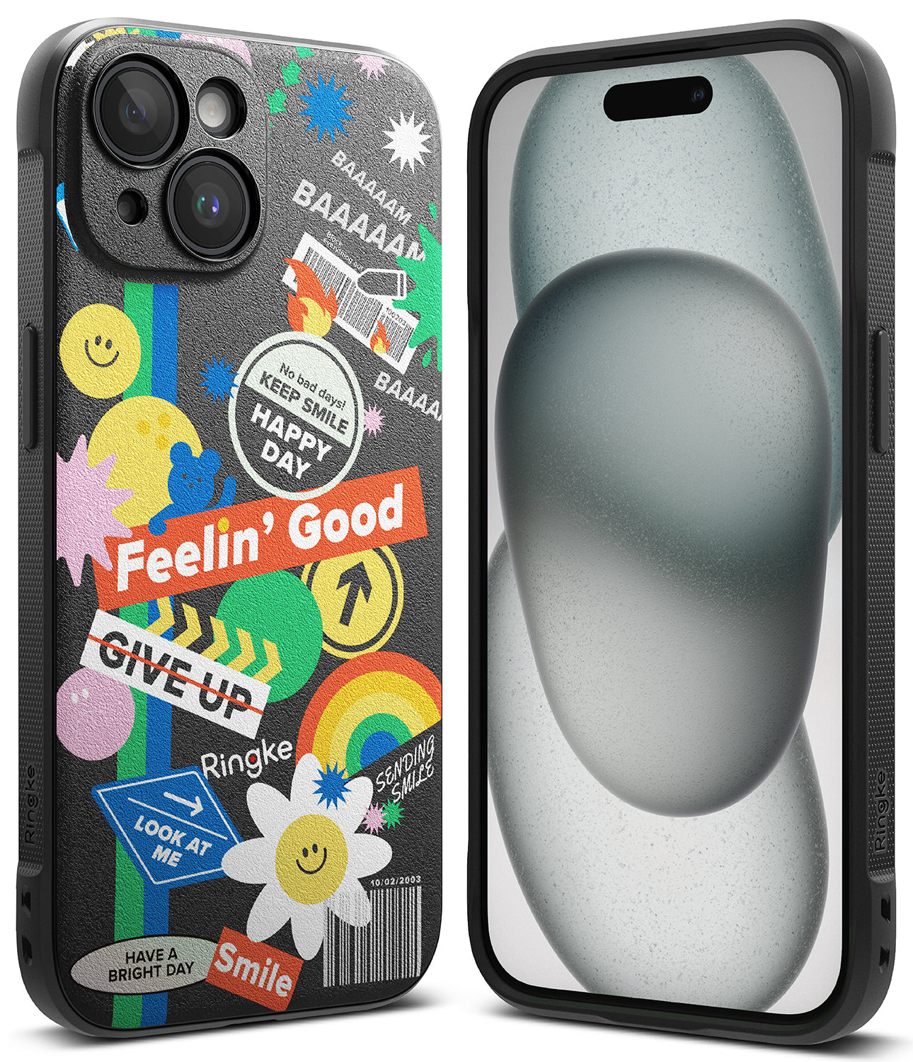 iPhone 15 Plus Case | Onyx Design - Sticker