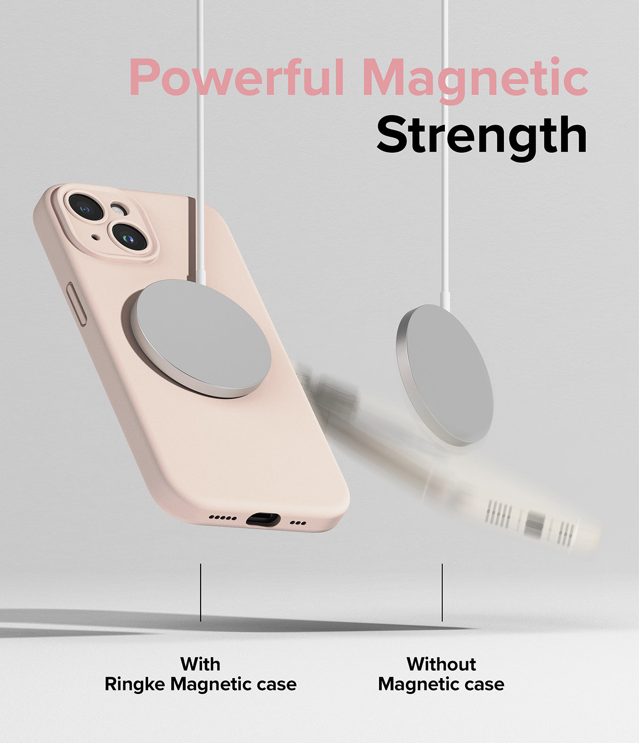 iPhone 15 Plus Case | Silicone Magnetic - Powerful Magnetic Strength. 