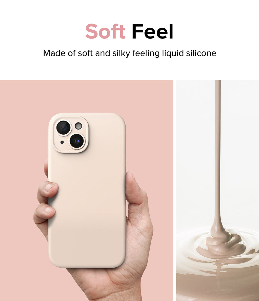 iPhone 15 Plus Case | Silicone Magnetic - Soft Feel. Made of soft and silky feeling liquid silicone.
