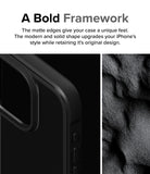 iPhone 15 Pro Case | Fusion Bold - Clear/Black - A Bold Framework. The matte edges give your case a unique feel. The modern and solid shape upgrades your iPhone's style while retaining its original design.
