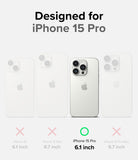 iPhone 15 Pro Case | Fusion Bold - Matte/Black - Designed for iPhone 15 Pro.