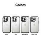 iPhone 15 Pro Case | Fusion Bold - Matte/Black - Colors