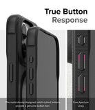 iPhone 15 Pro Case | Fusion Bold Magnetic - True Button Response. The meticulously designed notch-cutout buttons provide a genuine button feel. Fine Aperture Lines.