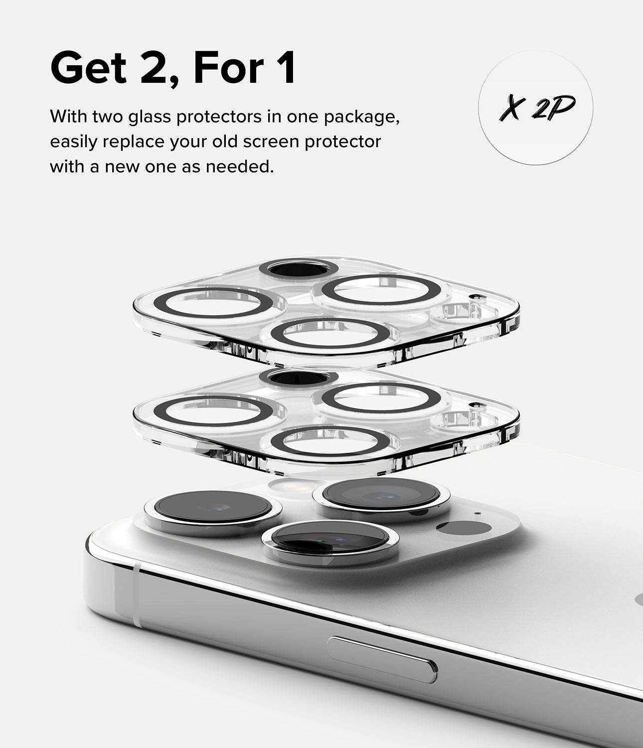 iPhone 15 Pro | Camera Protector Glass [2 Pack]