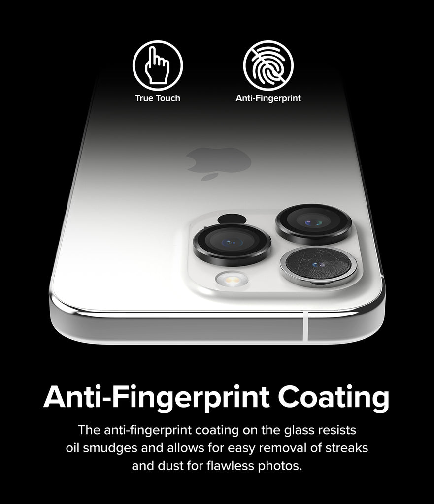 iPhone 15 Pro | Camera Lens Frame Glass - Anti-Fingerprint Coating