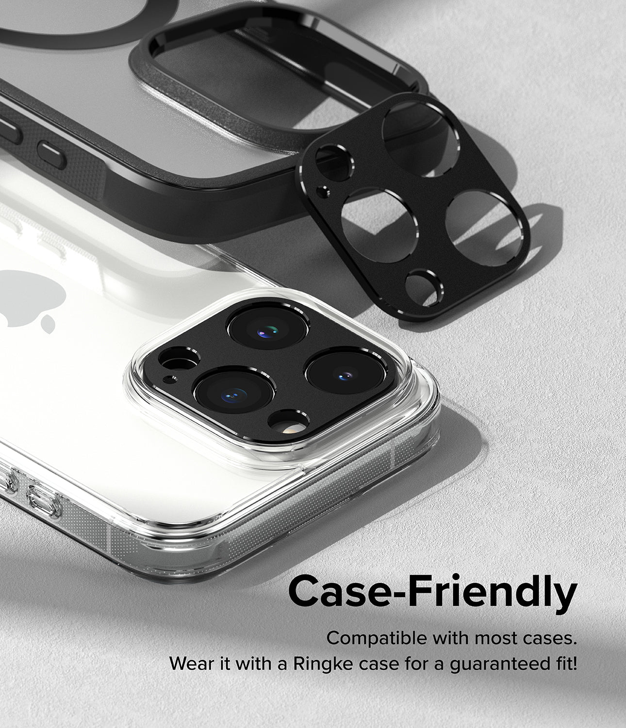 iPhone 15 Pro Max / iPhone 15 Prp | Camera Styling - Black aluminum metallic coveriPhone 15 Pro Max / iPhone 15 Prp | Camera Styling - Black aluminum metallic cover