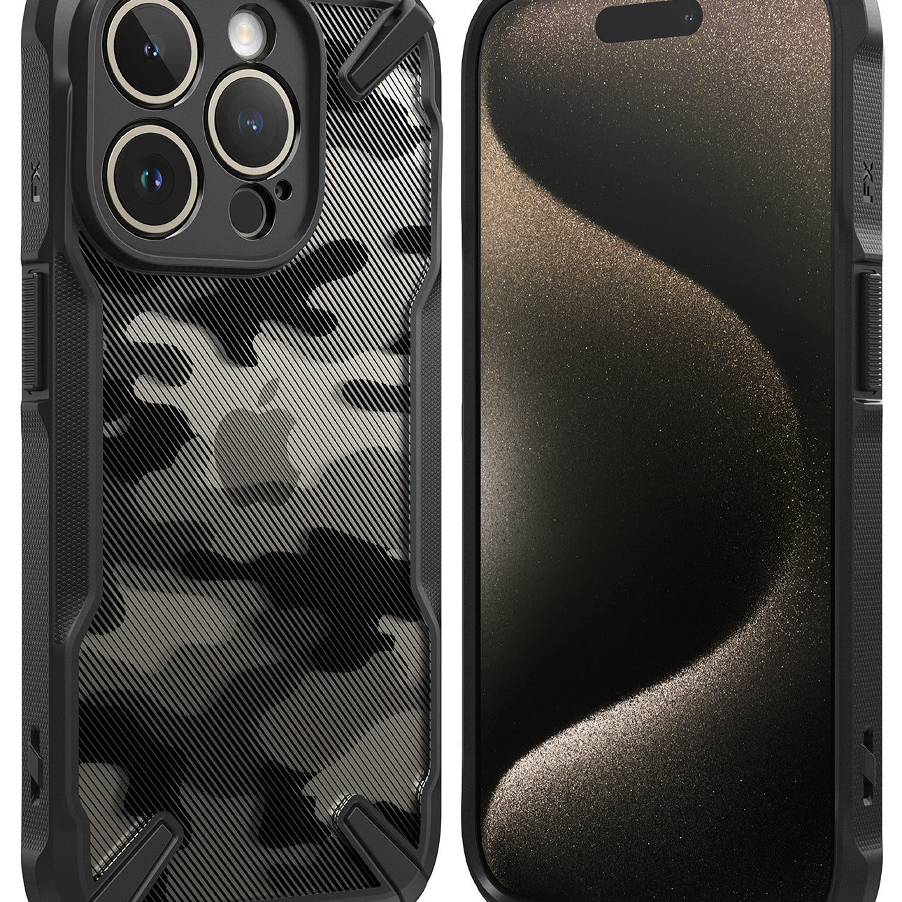 iPhone 15 Pro Case | Fusion-X - Camo Black