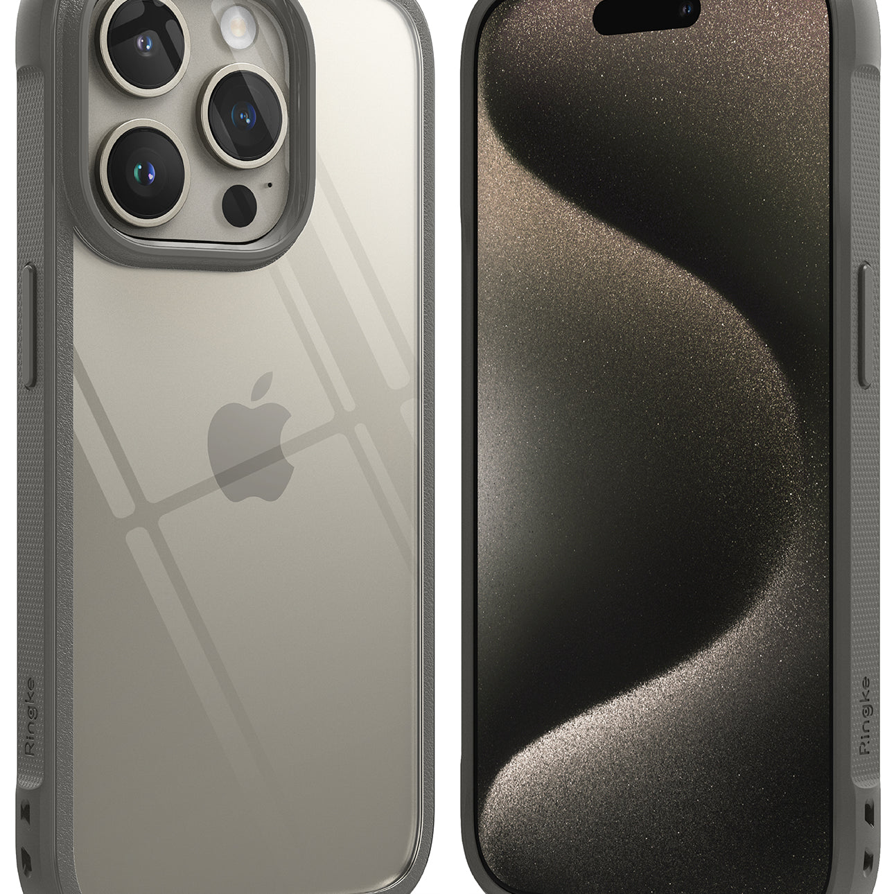 iPhone 15 Pro Case | Fusion Bold - Clear/Gray