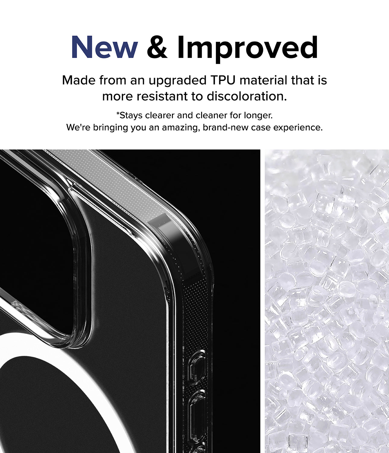 iPhone 15 Pro Case | Fusion Magnetic - New and improved. Made from an upgraded TPU material that is more resistant to discoloration. Stays clearer for longer. We're brining you an amazing, brand-new case experience.