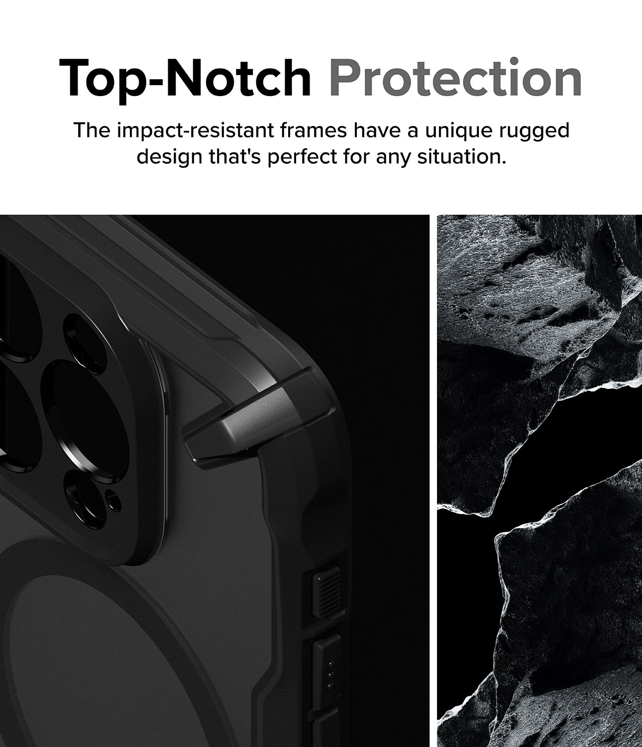 iPhone 15 Pro Case | Fusion-X Magnetic Matte Black - Top-Notch Protection
