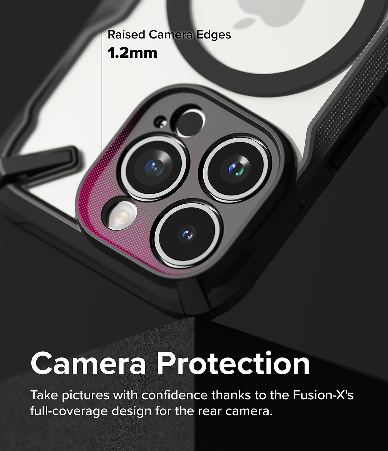 iPhone 15 Pro Case | Fusion-X Magnetic Matte Black - Camera Protection