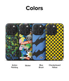 iPhone 15 Pro Case | Onyx Design - Action Painting - Colors