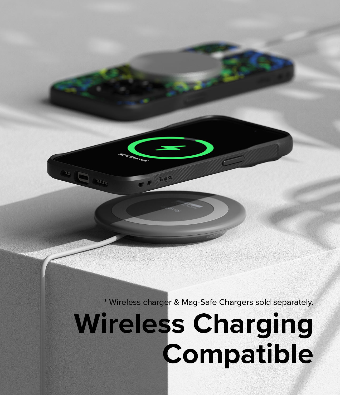 iPhone 15 Pro Case | Onyx Design - Wireless Charging Compatible.