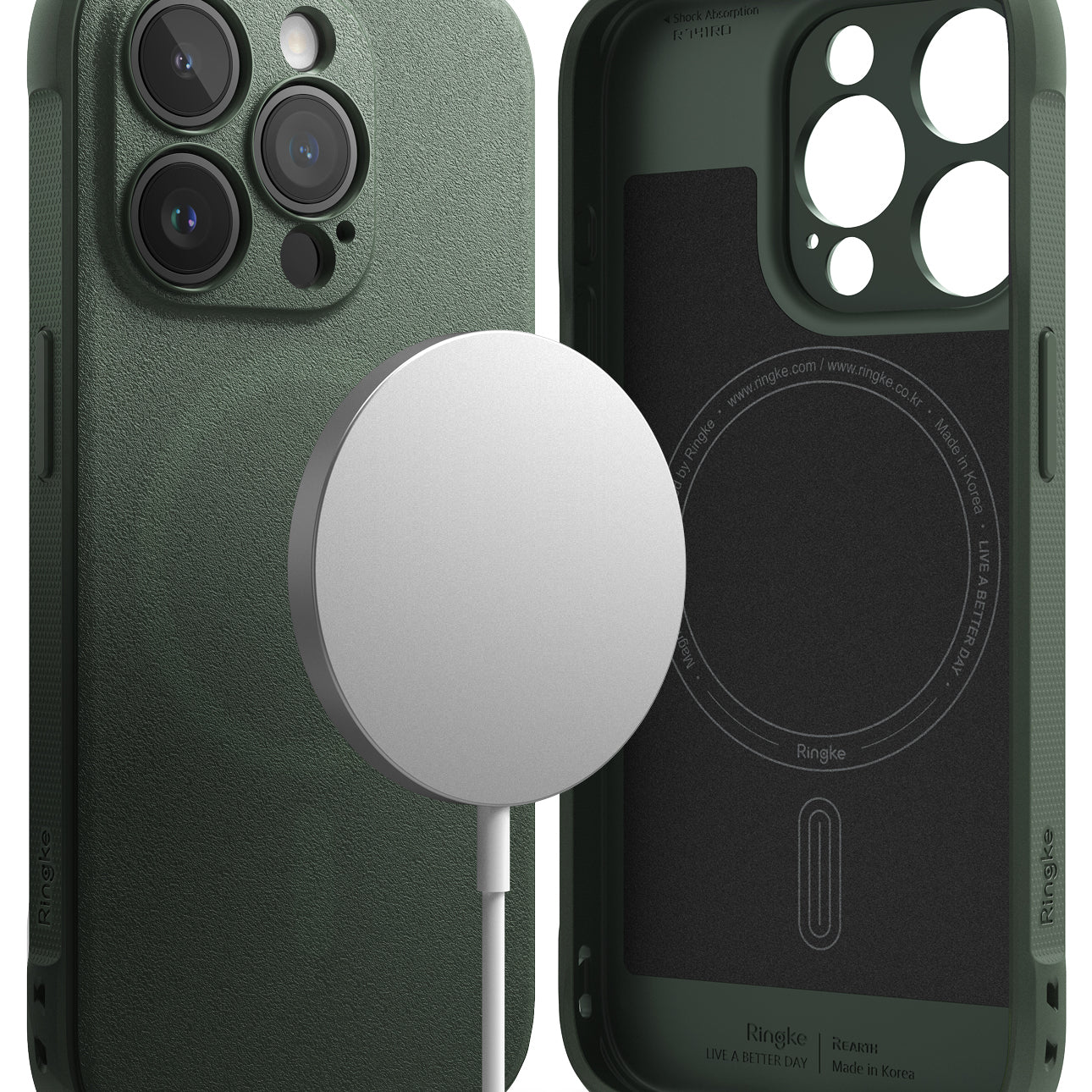 iPhone 15 Pro Case | Onyx Magnetic - Dark Green