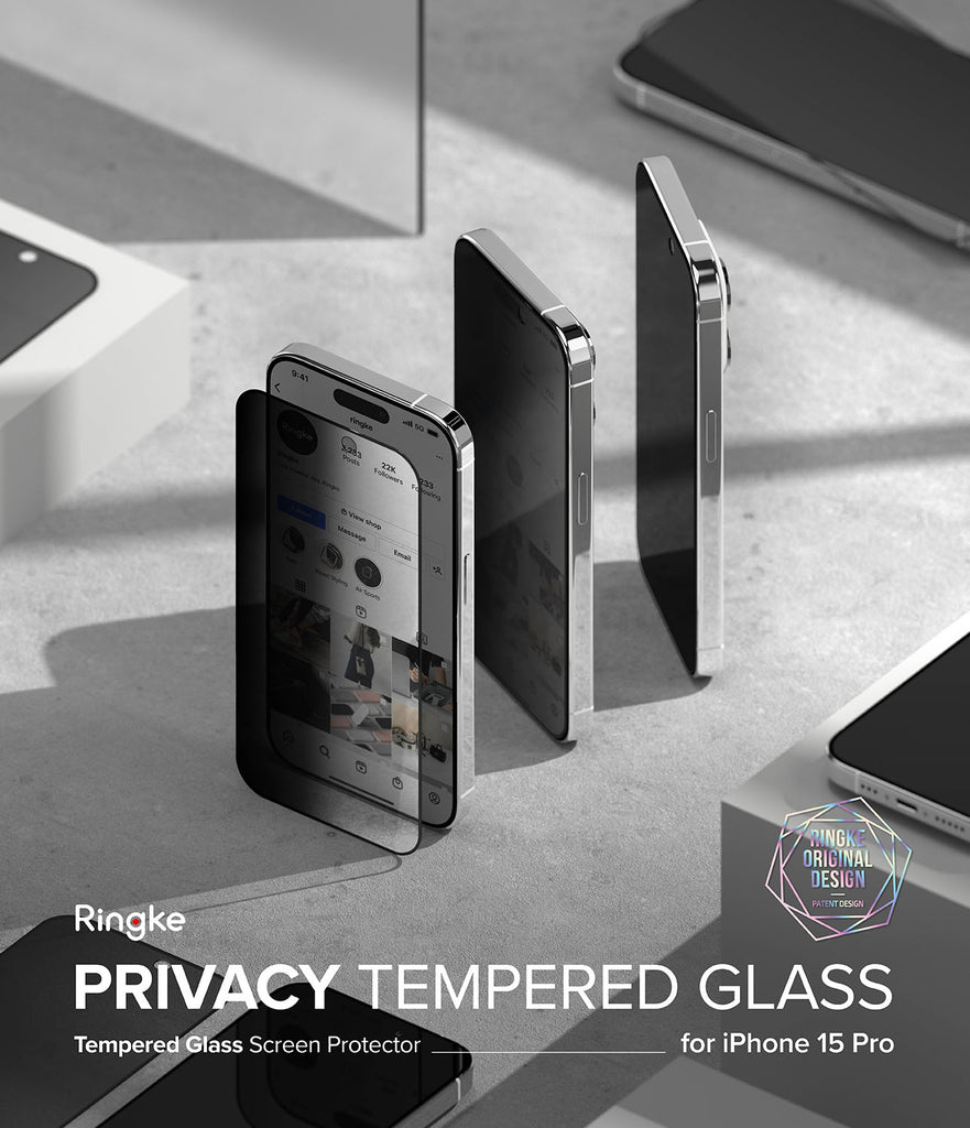 iPhone 15 Pro Screen Protector | Privacy Glass